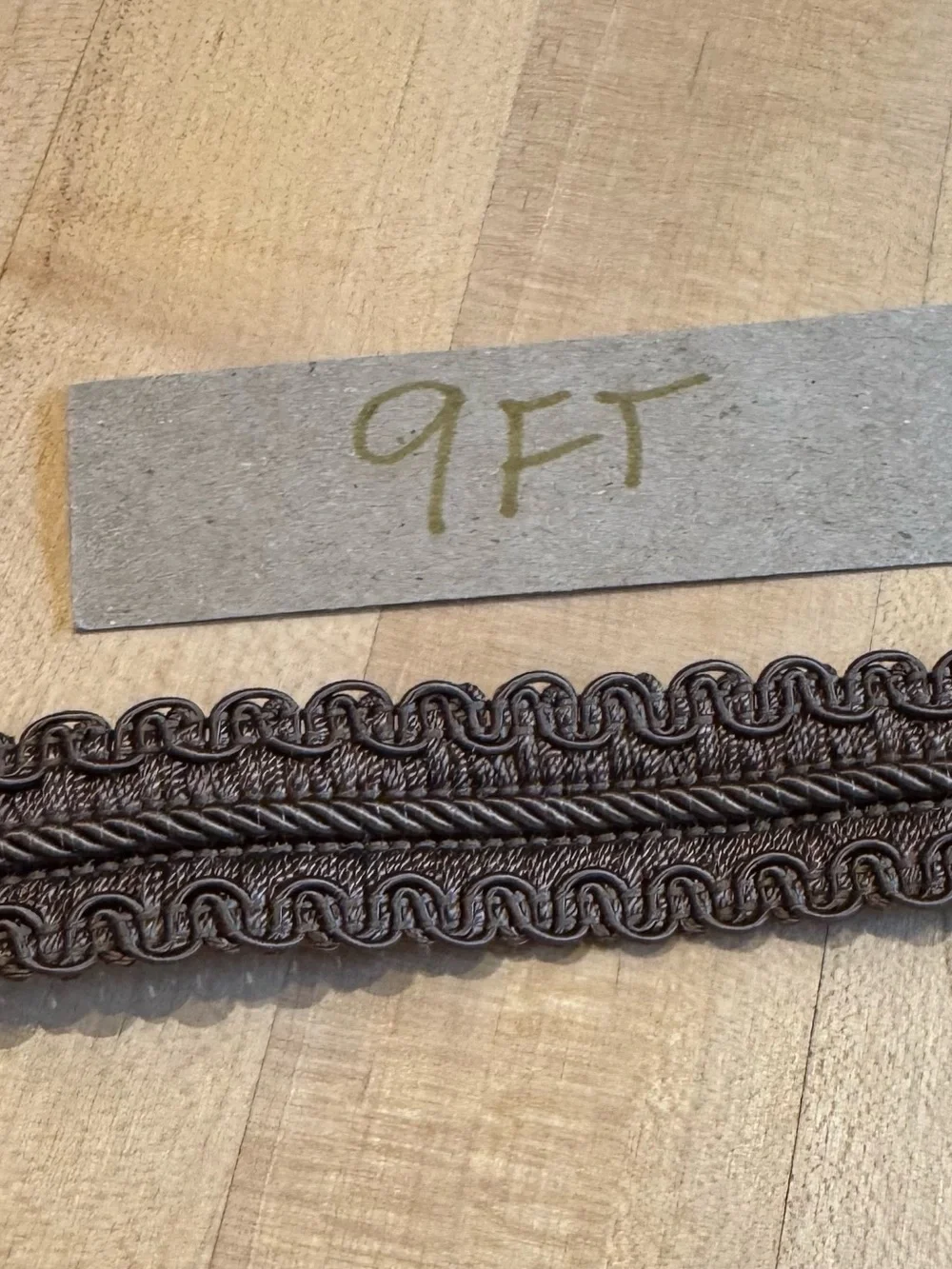 Decorative chocolate Brown Gimp Braid Trim - 9ft/3 yards